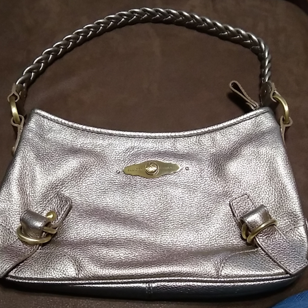 Elliott Lucca like new gold leather bag